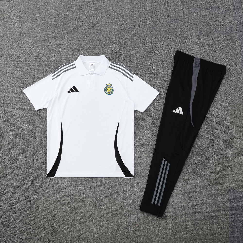 Al Nassr Training Kit (Polo+Pants) White 2025/26