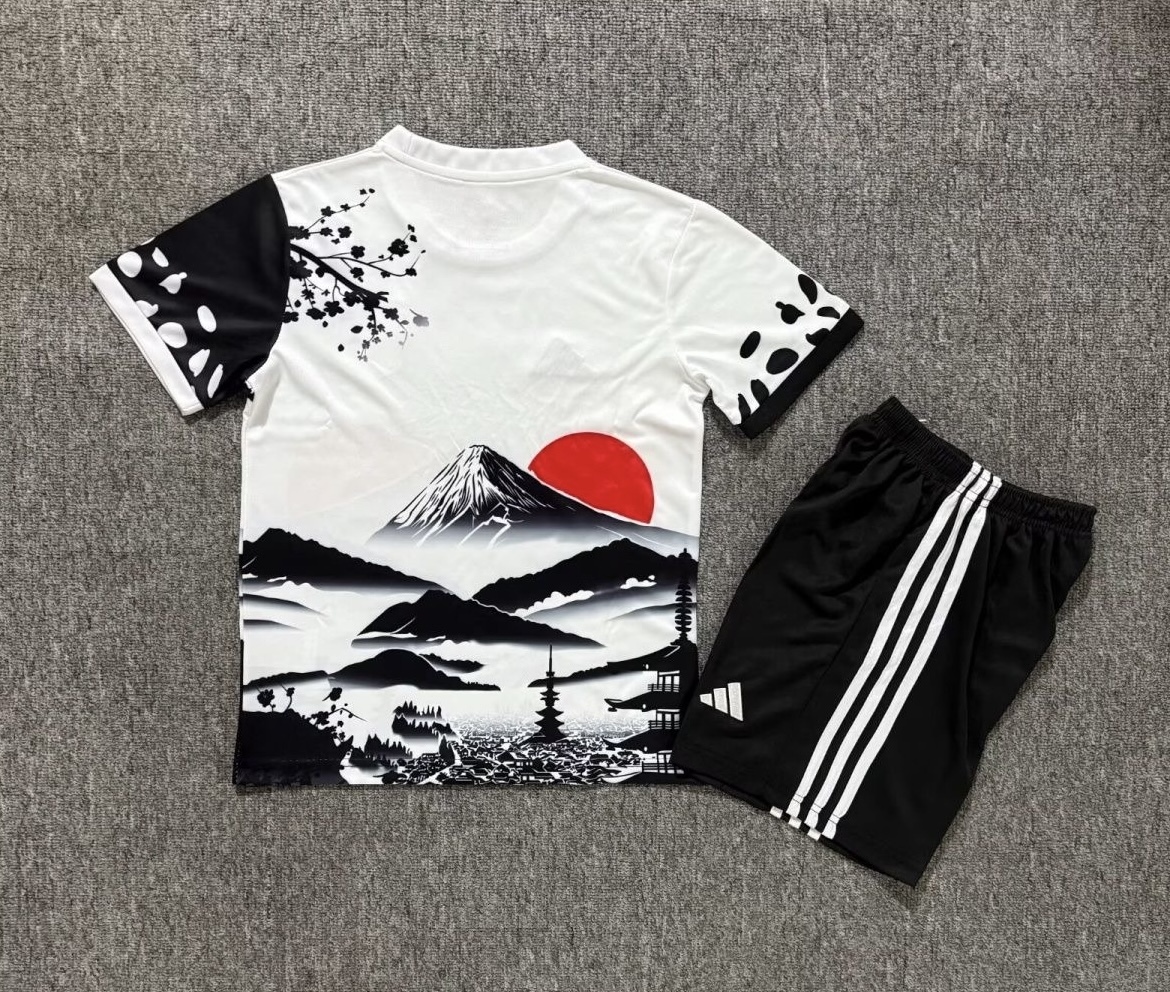 Japan Soccer Jersey Special Edition Kids Kit Jersey+Shorts 2025