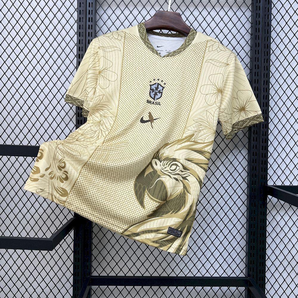 Brazil Soccer Jersey Yellow Special Edition Custom Shirt 2025-26