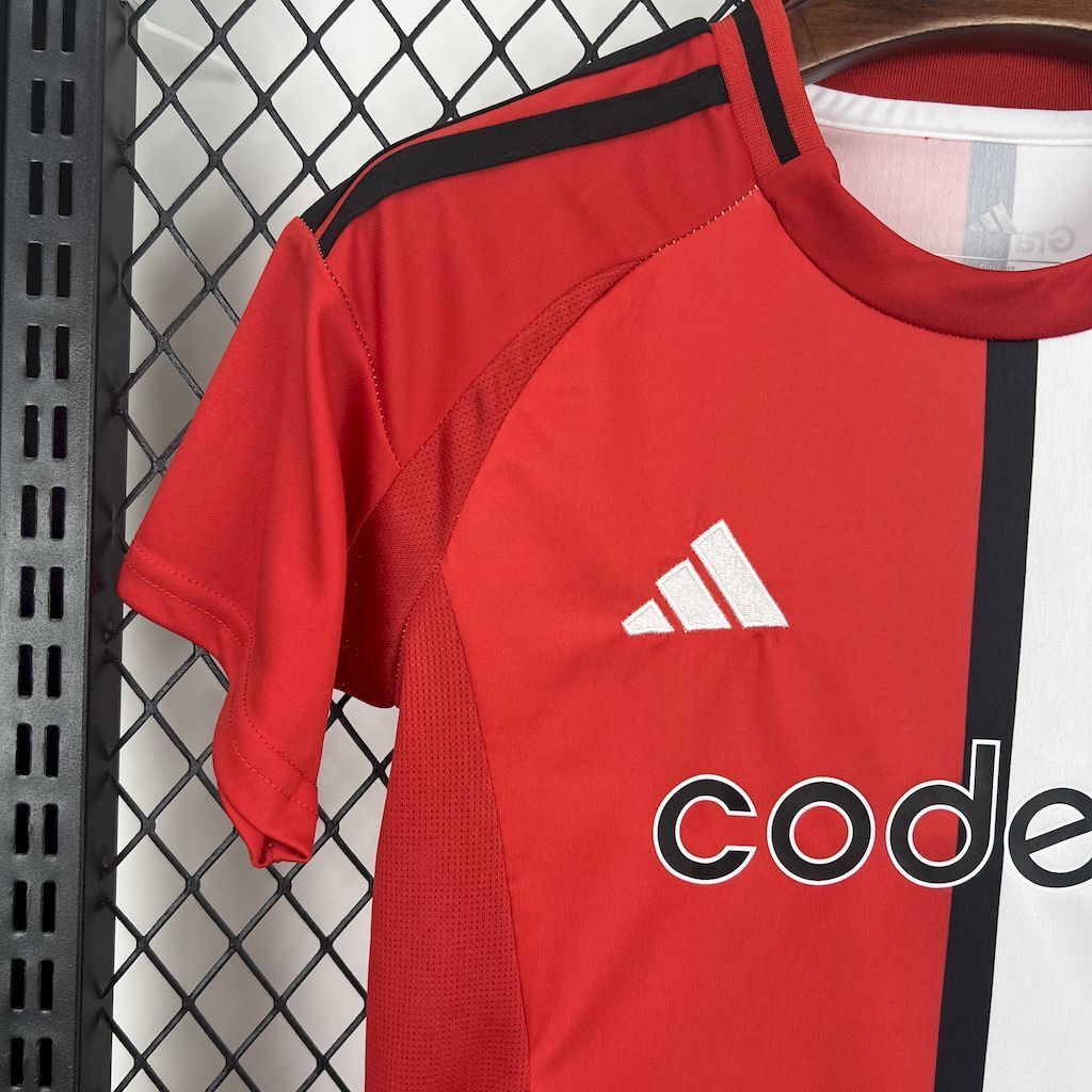 River Plate Soccer Jersey Third Away Kids Kit Jersey+Shorts 2025/26 - With Sponsors