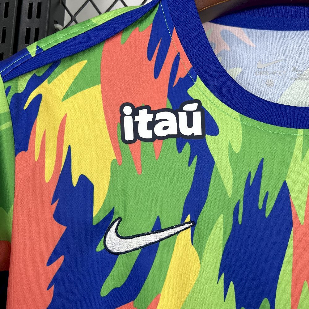 Brazil Soccer Jersey Colorful Training Custom Shirt 2025