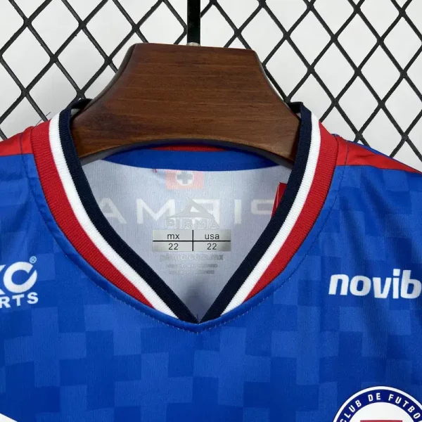 Cruz Azul Soccer Jersey Home Kids Kit Jersey+Shorts 2025/26 - With Sponsor