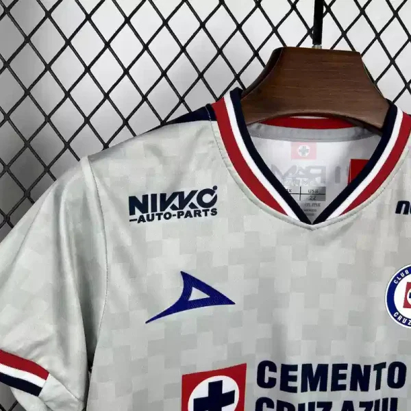 Cruz Azul Soccer Jersey Away Kids Kit Jersey+Shorts 2025/26 - With Sponsor