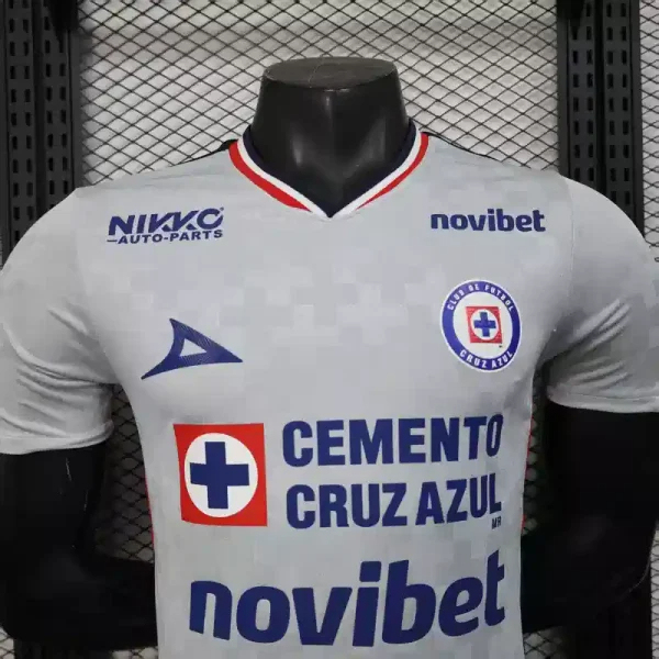 Cruz Azul Authentic Soccer Jersey Away Shirt 2025/26 - With Sponsor