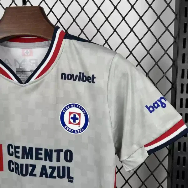Cruz Azul Soccer Jersey Away Kids Kit Jersey+Shorts 2025/26 - With Sponsor