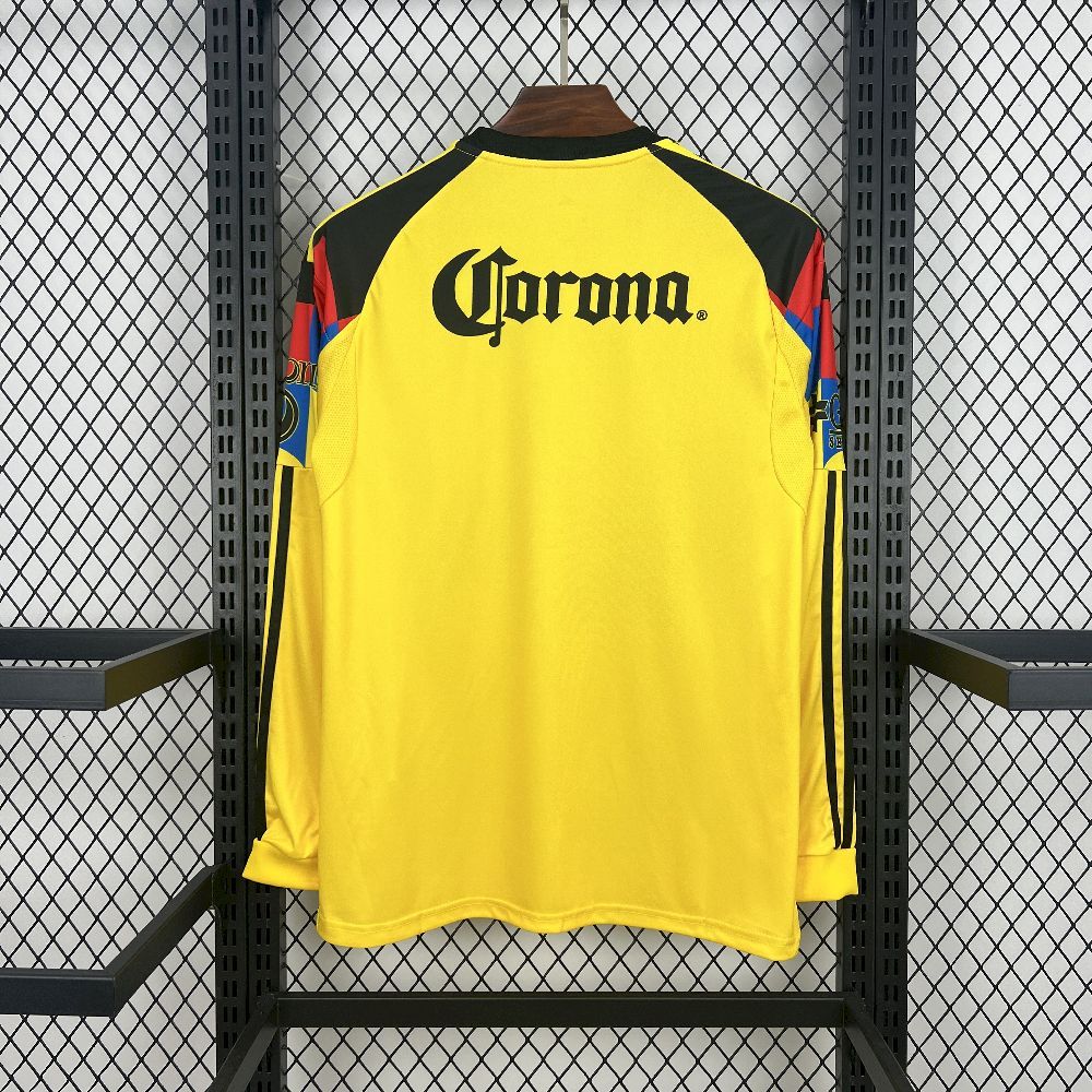 Club America Soccer Jersey Home Long Sleeve Custom Shirt 2025/26