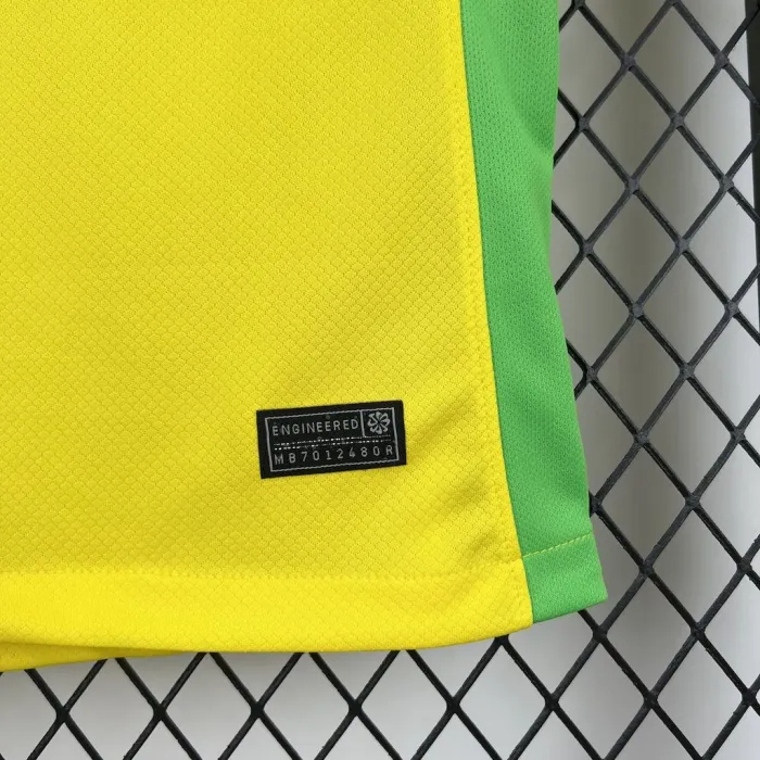 Brazil Soccer Jersey Home Women's Custom Shirt 2025
