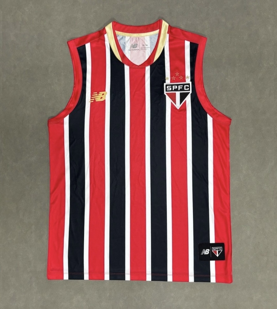 Sao Paulo FC Soccer Jersey Away Sleeveless Custom Shirt 2025