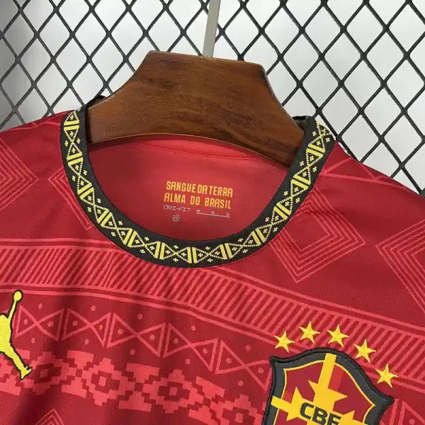 Brazil Soccer Jersey Red Special Edition Custom Shirt 2025