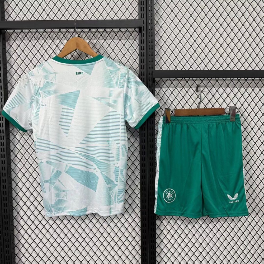 Ireland Soccer Jersey Away Kids Kit Jersey+Shorts 2025