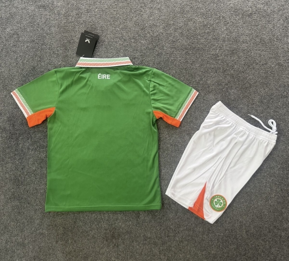 Ireland Soccer Jersey Home Kids Kit Jersey+Shorts 2025