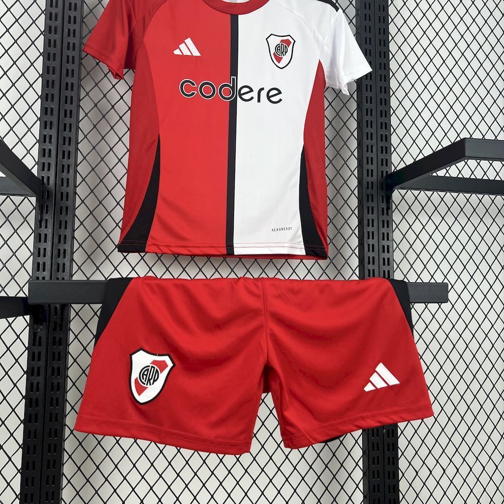 River Plate Soccer Jersey Third Away Kids Kit Jersey+Shorts 2025/26 - With Sponsors