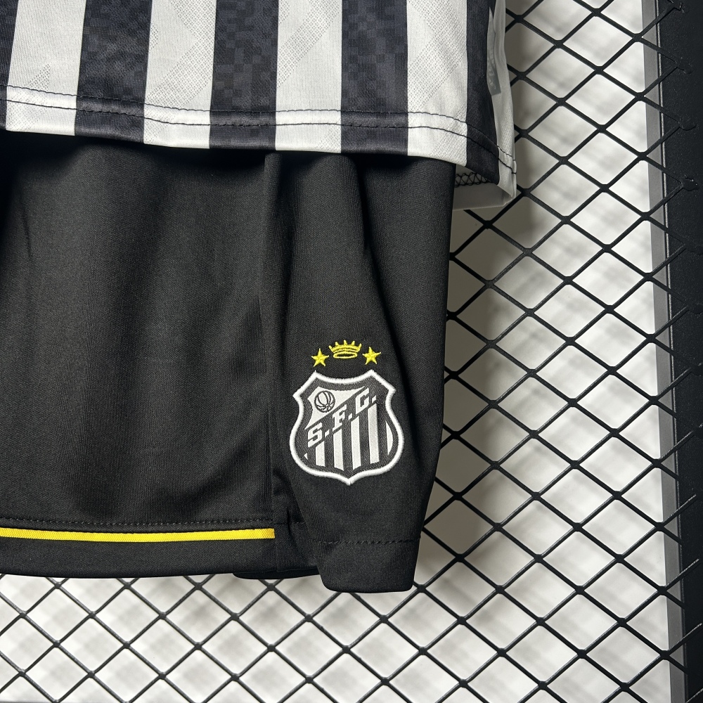 Santos FC Soccer Jersey Away Kids Kit Jersey+Shorts 2025