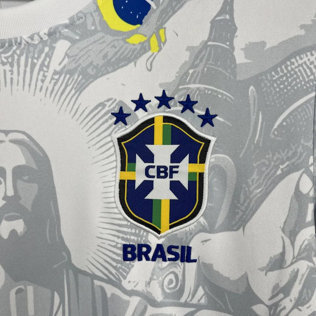 Brazil Soccer Jersey Jesus Special Edition Custom Shirt 2025