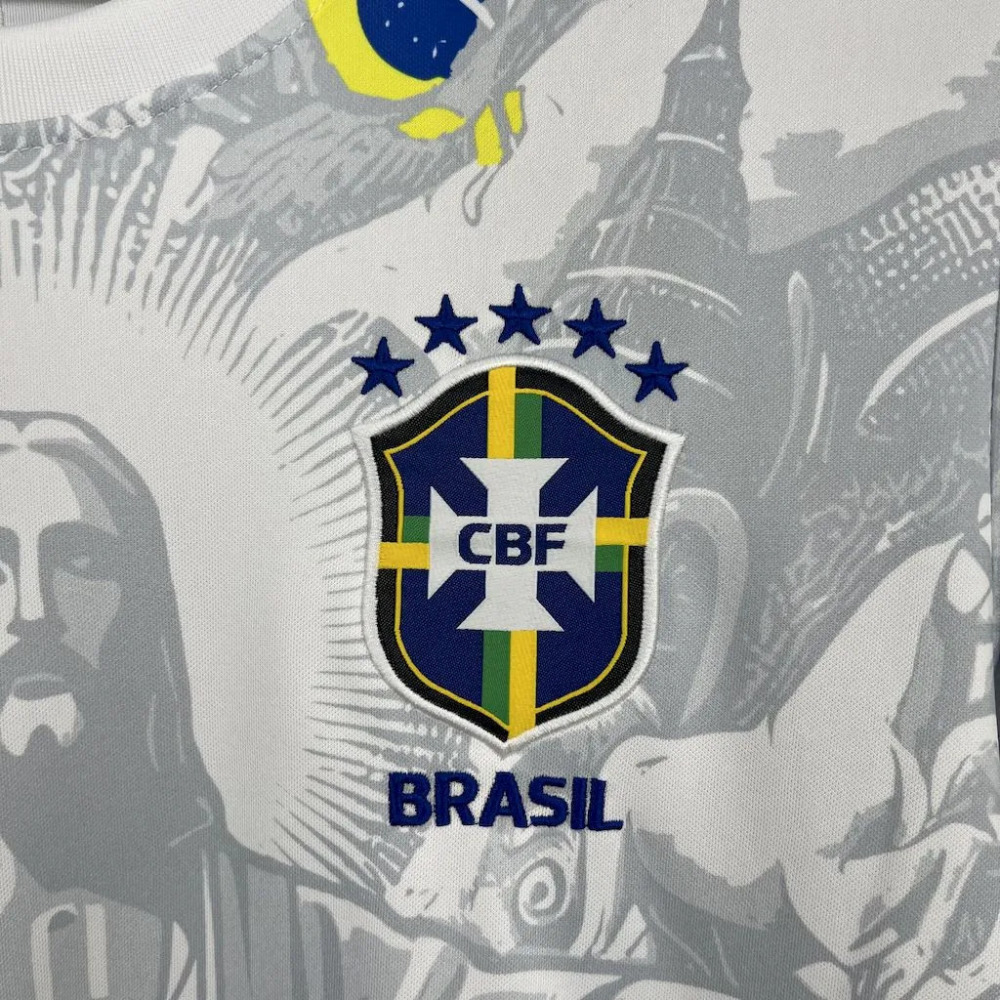 Brazil Soccer Jersey Jesus Special Edition Custom Shirt 2025