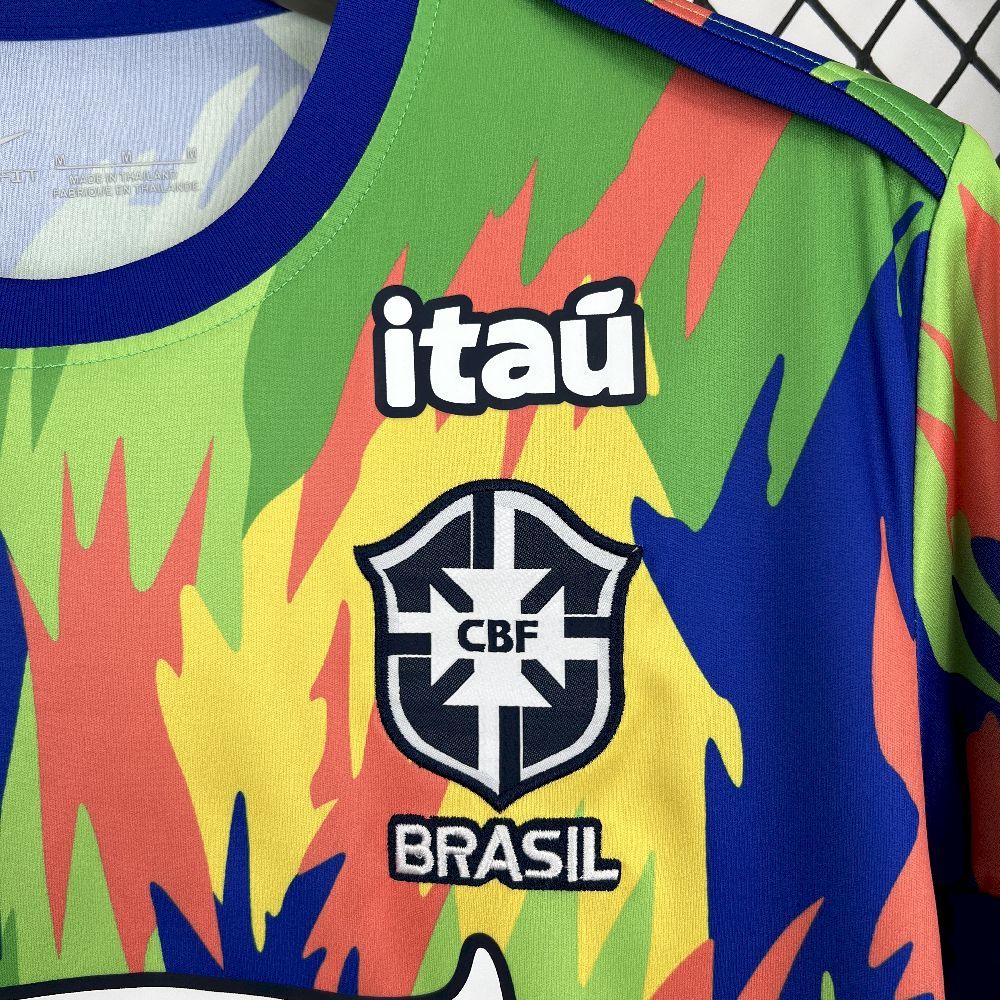 Brazil Soccer Jersey Colorful Training Custom Shirt 2025