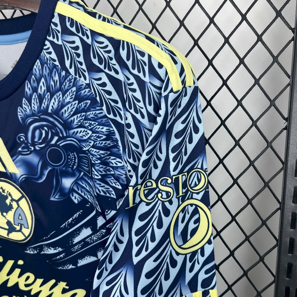 Club America Soccer Jersey Away Long Sleeve Custom Shirt 2025/26