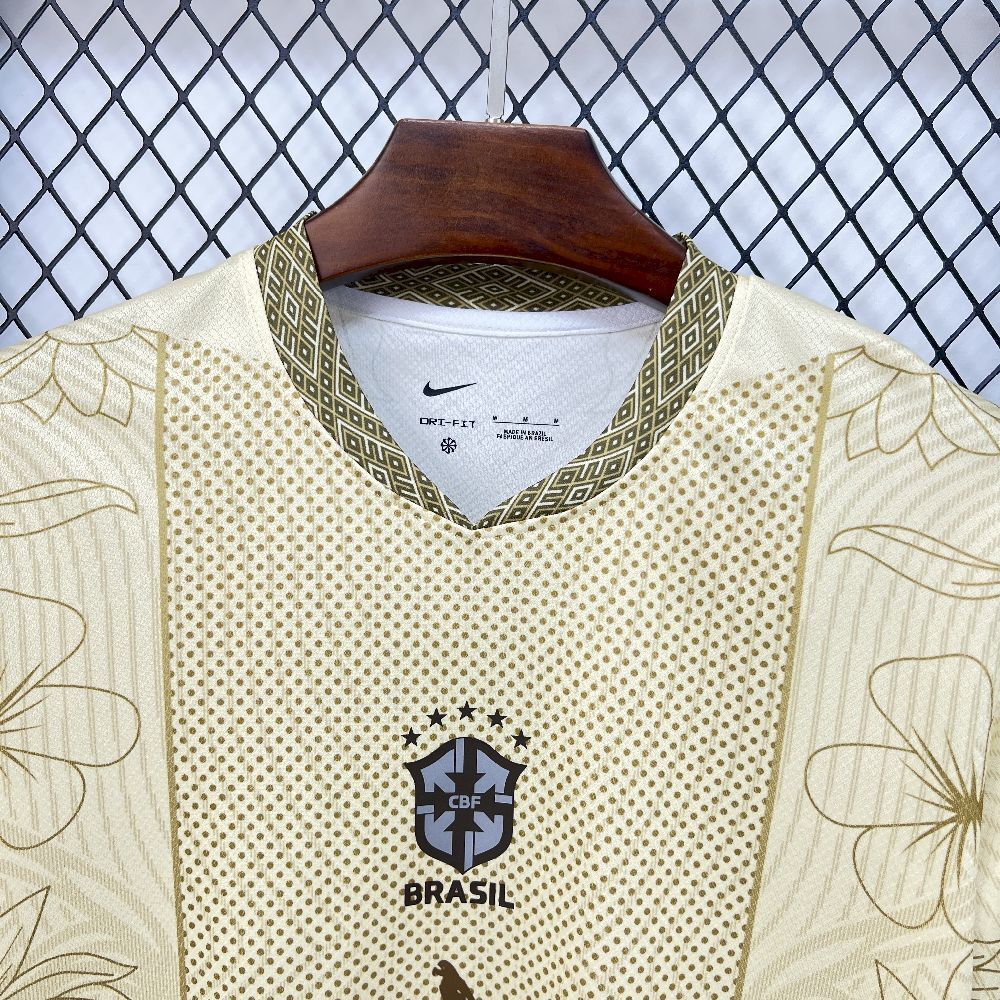 Brazil Soccer Jersey Yellow Special Edition Custom Shirt 2025-26