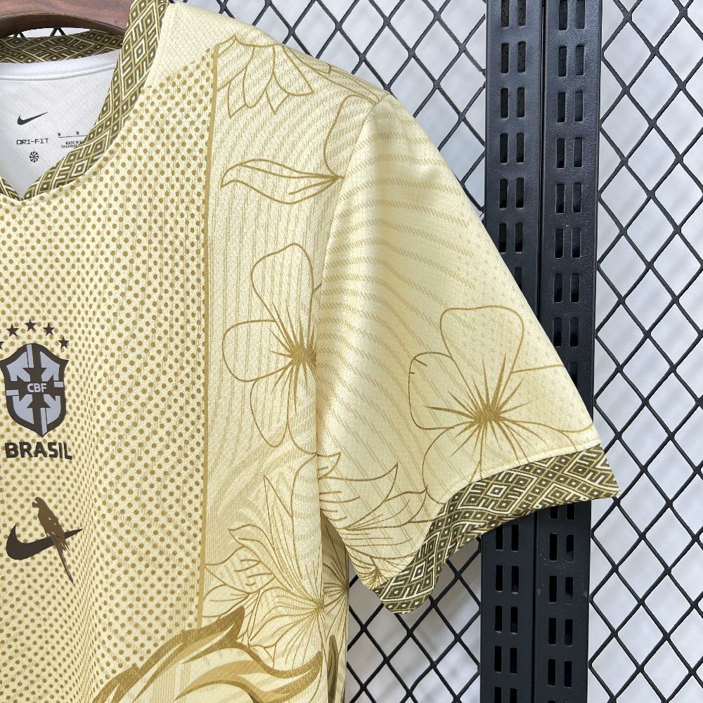 Brazil Soccer Jersey Yellow Special Edition Custom Shirt 2025-26