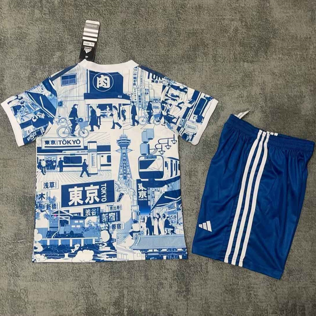 Japan Soccer Jersey Tyoko Special Edition Kids Kit Jersey+Shorts 2025