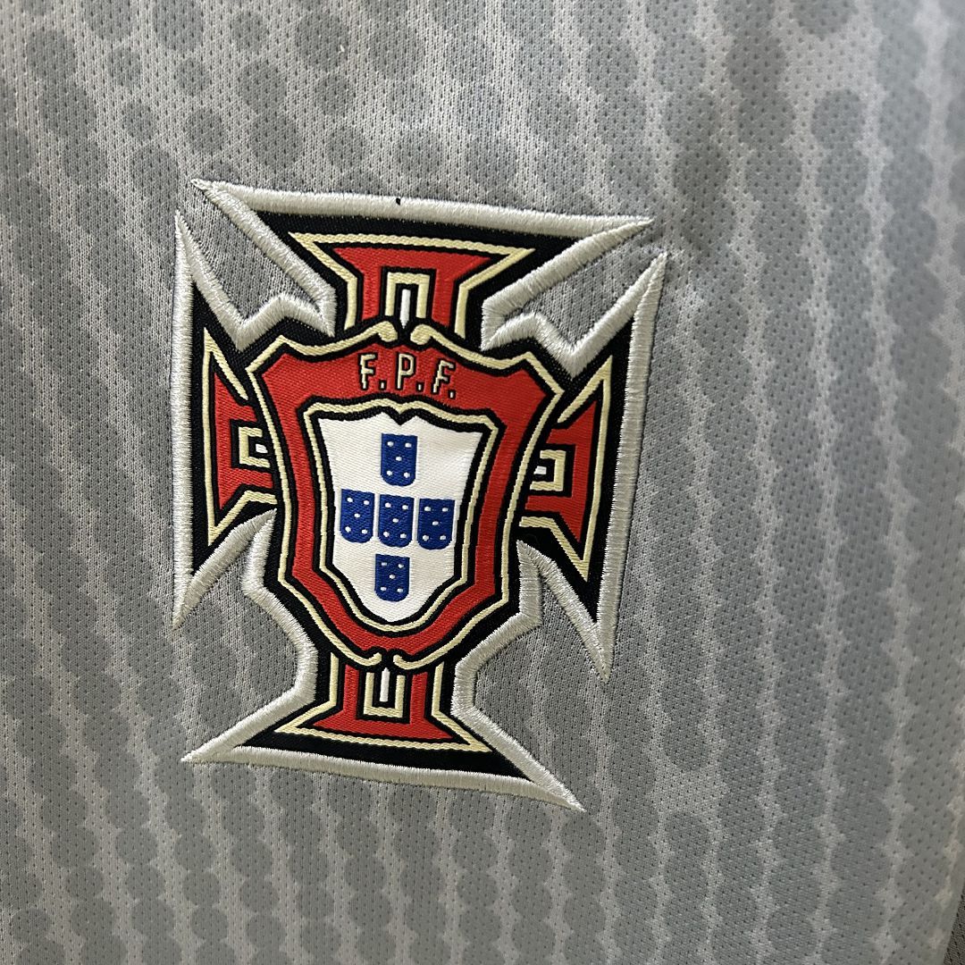 Portugal Soccer Jersey Grey Goalkeeper Custom Shirt 2025