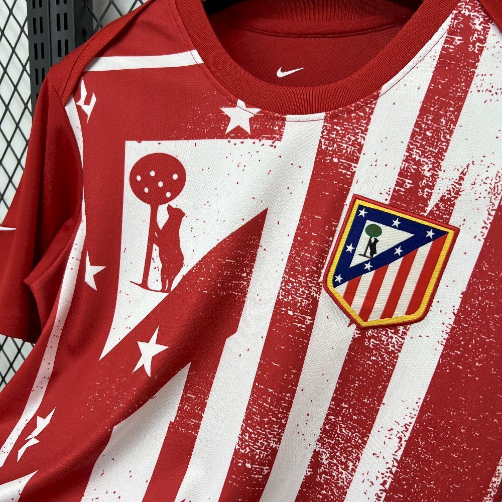 Atletico Madrid Soccer Jersey Pre-Match Custom Shirt 2025/2026