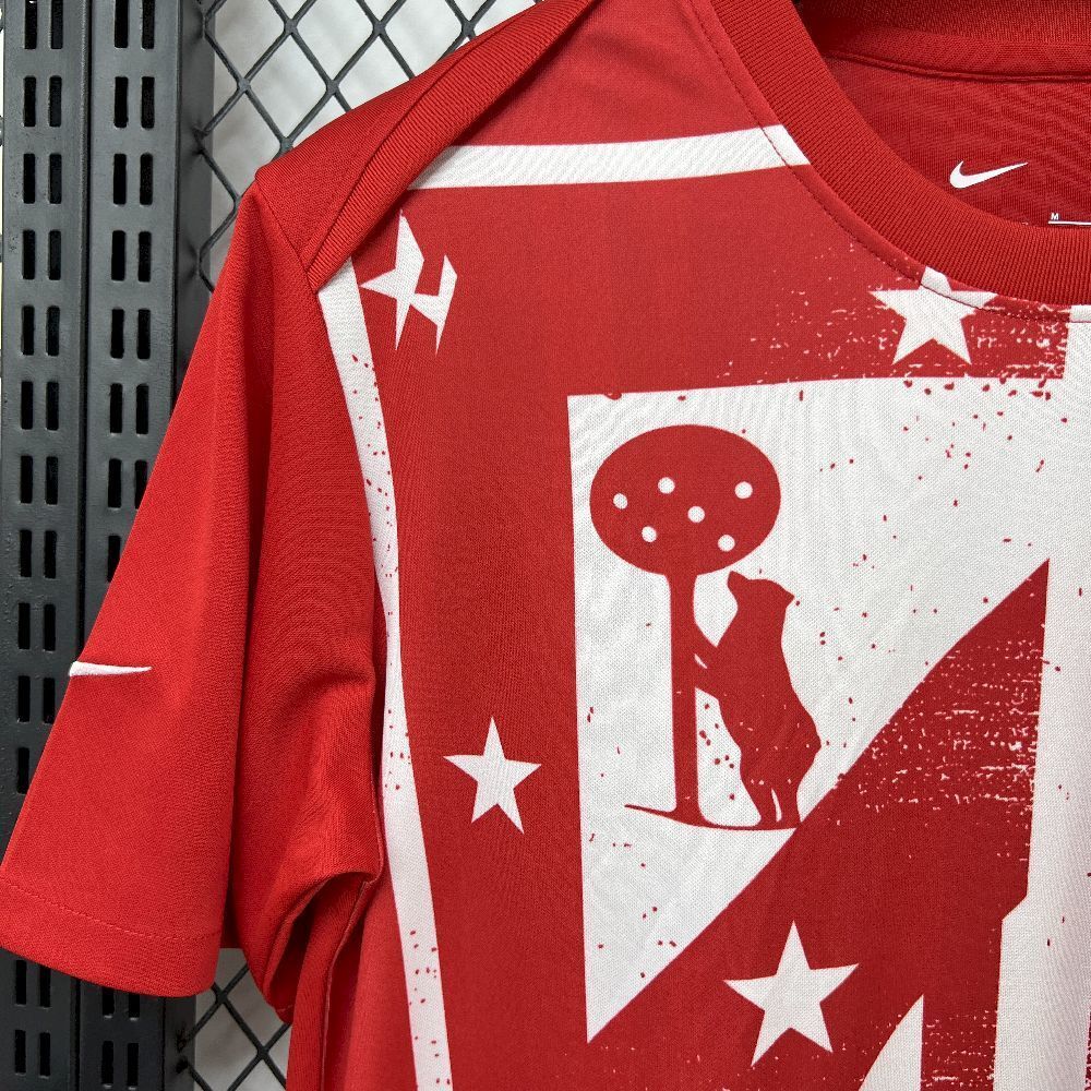 Atletico Madrid Soccer Jersey Pre-Match Custom Shirt 2025/2026