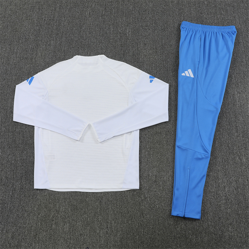 Real Madrid white and light blue Training Kit 25/26