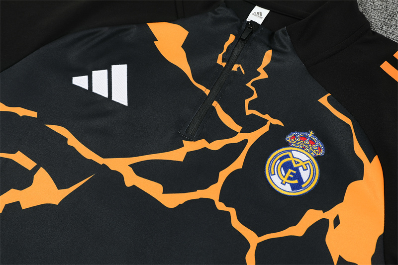 Real Madrid Black and Orange Training Kit 25/26