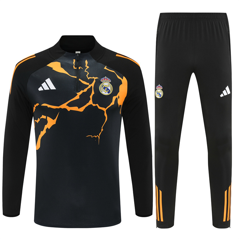 Real Madrid Black and Orange Training Kit 25/26