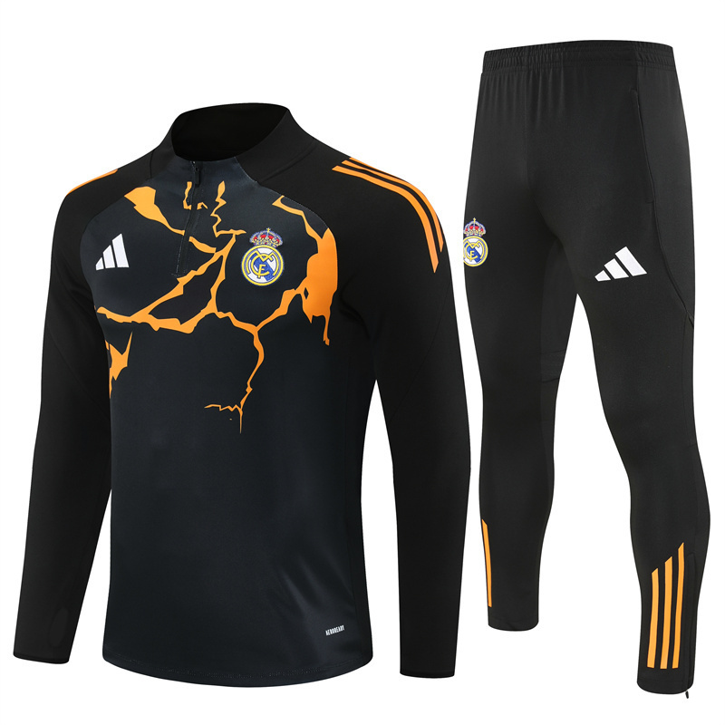 Real Madrid Black and Orange Training Kit 25/26