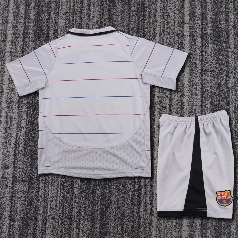 Barcelona Retro Jersey Away Kids Kit Jersey+Shorts 2003-04
