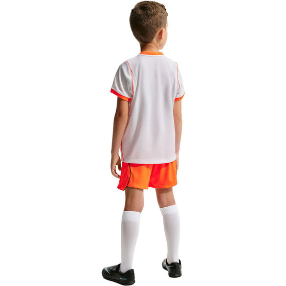 2026 World Cup Netherlands away kids wearing socks soccer jersey