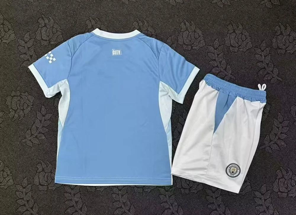 2026/2027 Manchester City home Kids soccer jersey