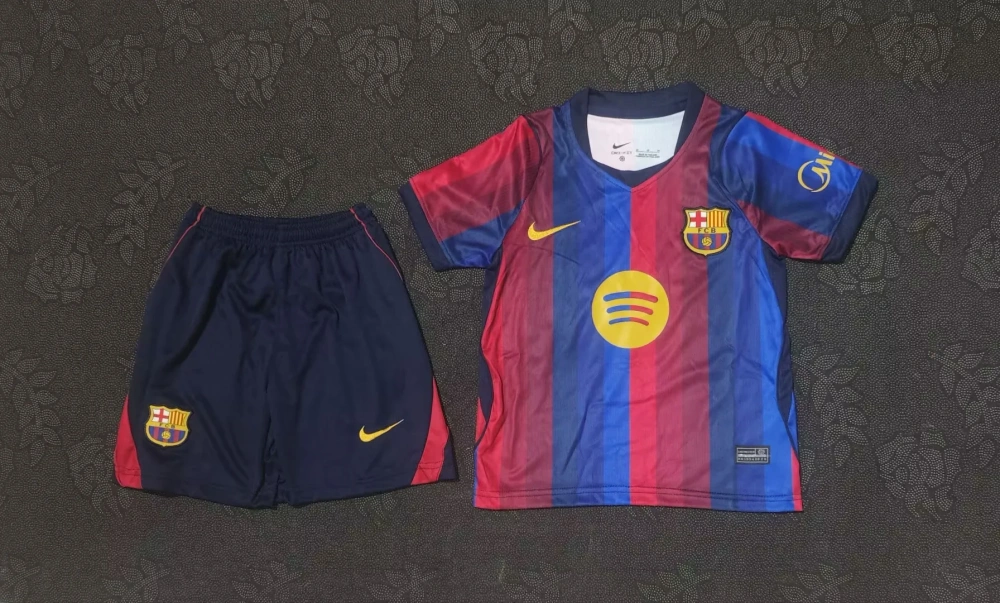 2026/2027 Barcelona home Kids soccer jersey