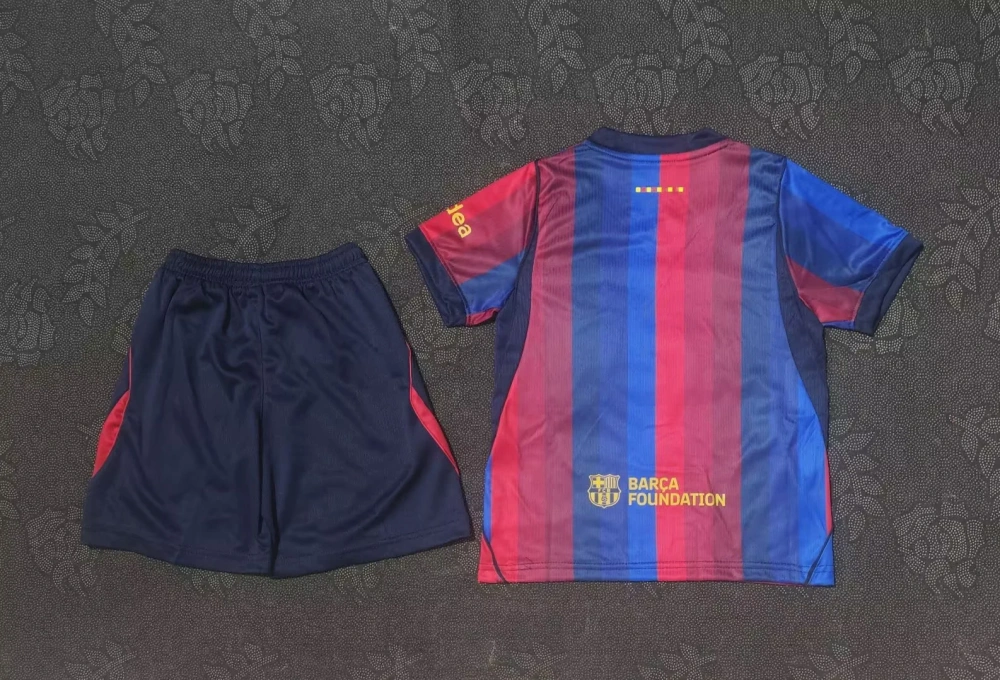 2026/2027 Barcelona home Kids soccer jersey