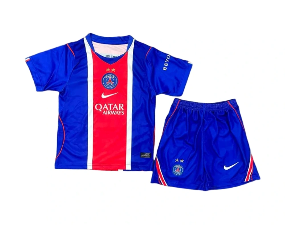 PSG Football Jersey Home Kids Kit Jersey+Shorts 2026/27 - With Stars