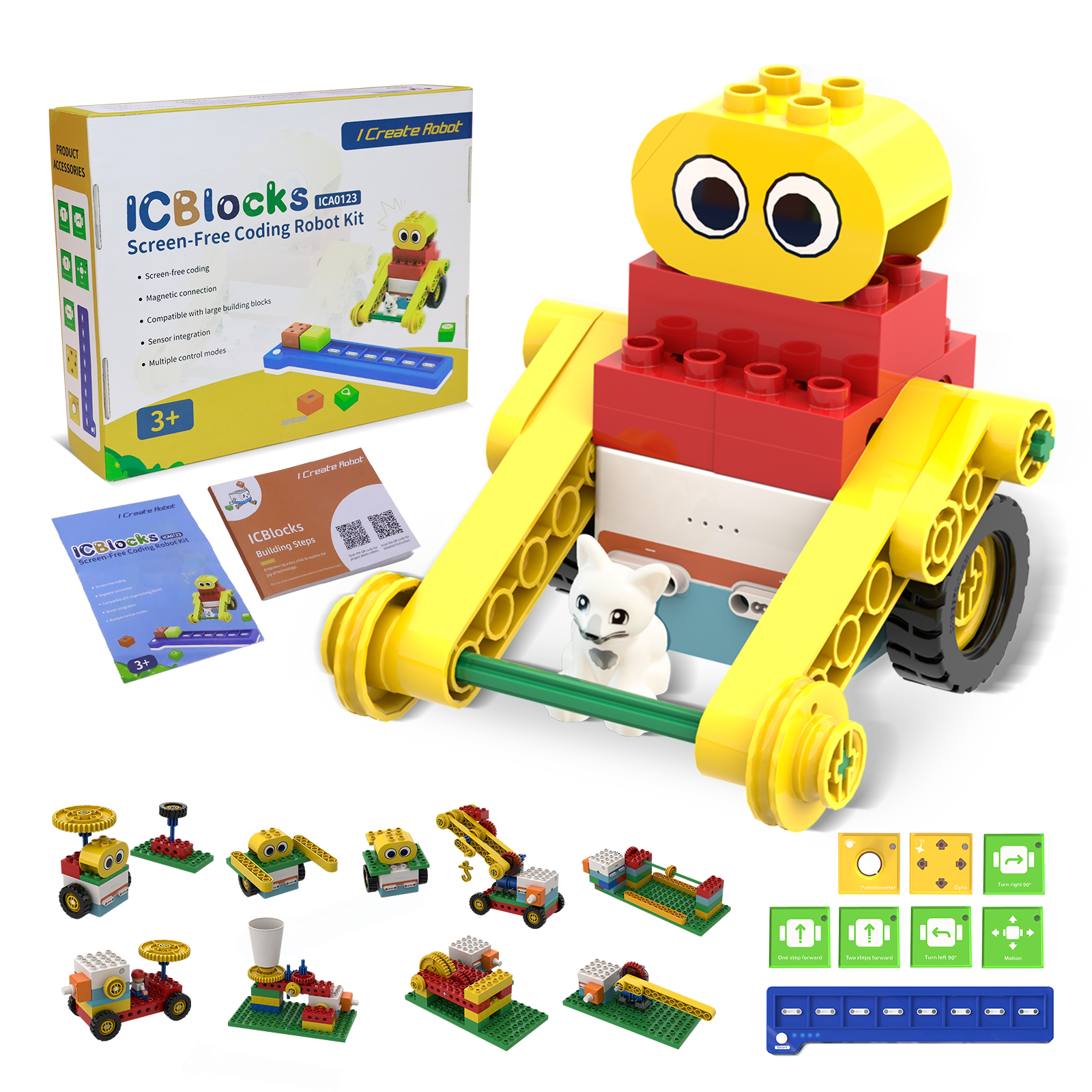 ICBlocks Screen-Free Coding Robot Kit