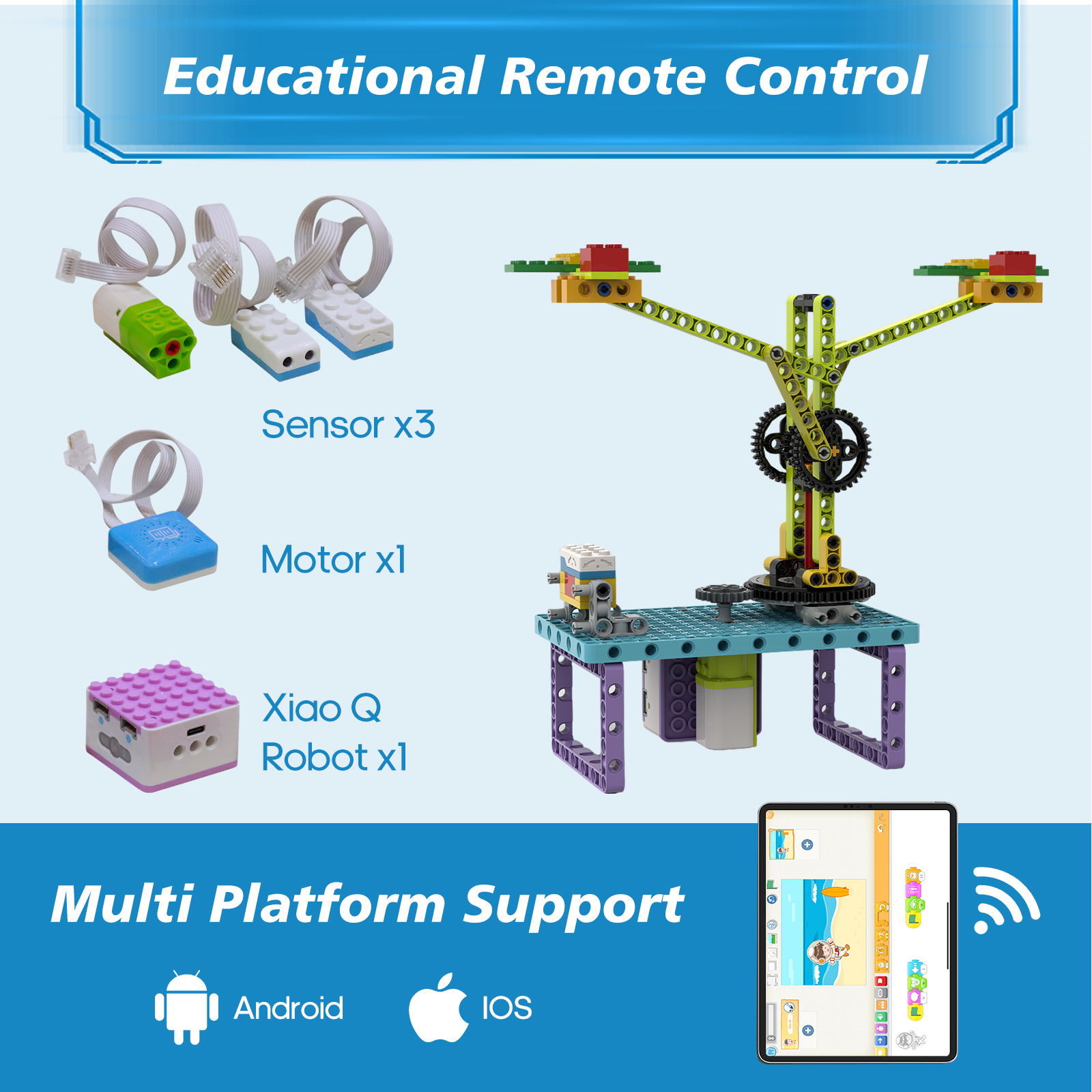 ICQbot Voice Coding Robot Kit