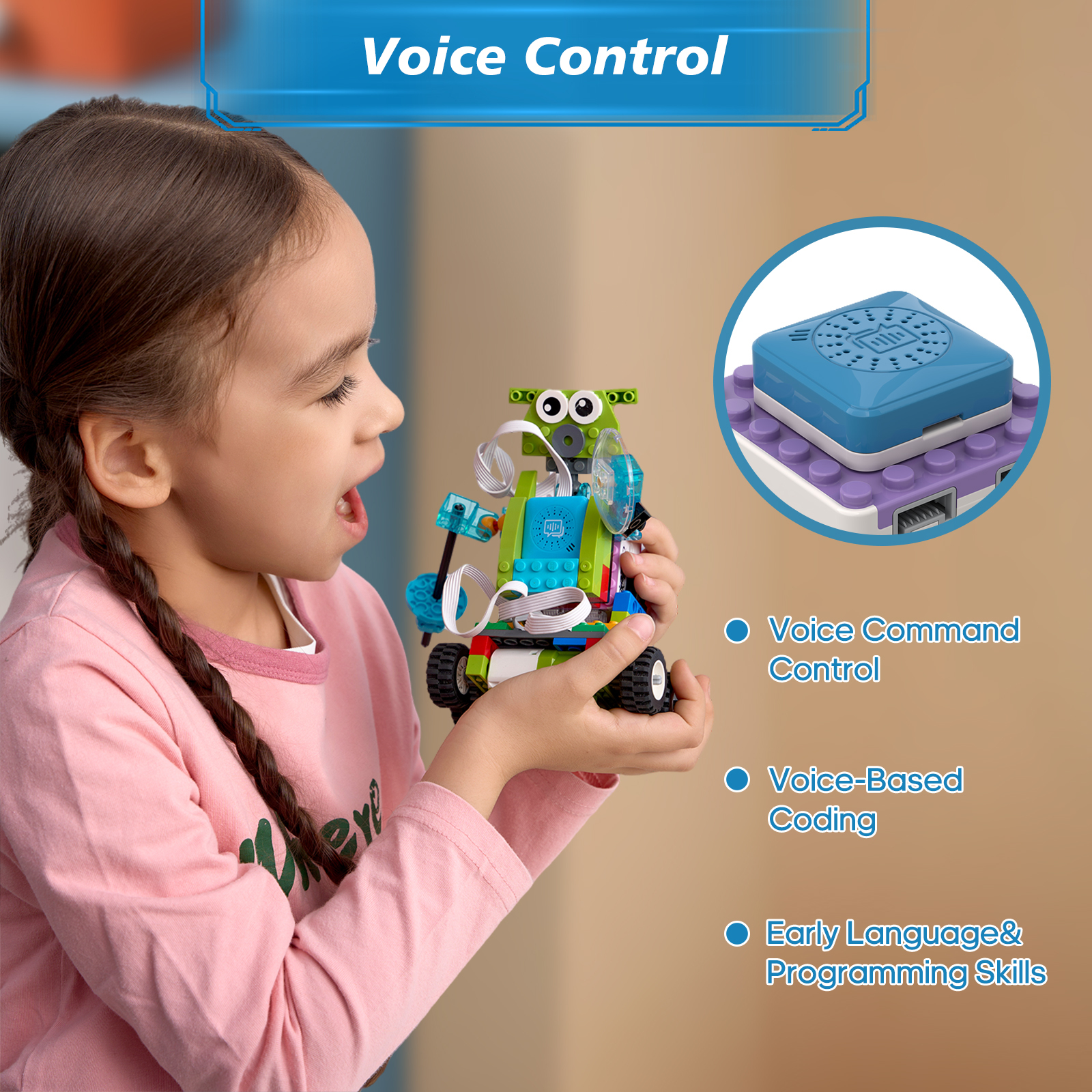 ICQbot Voice Coding Robot Kit