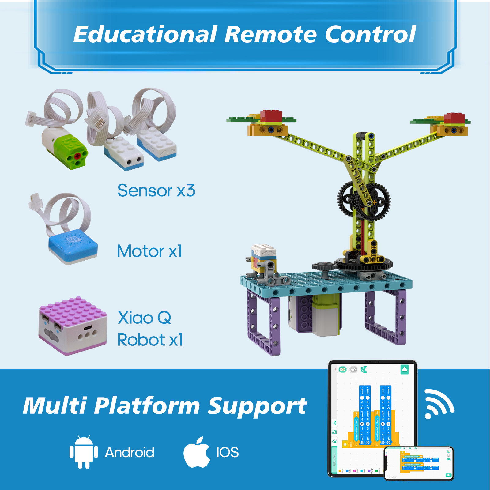ICQbot Voice Coding Robot Kit
