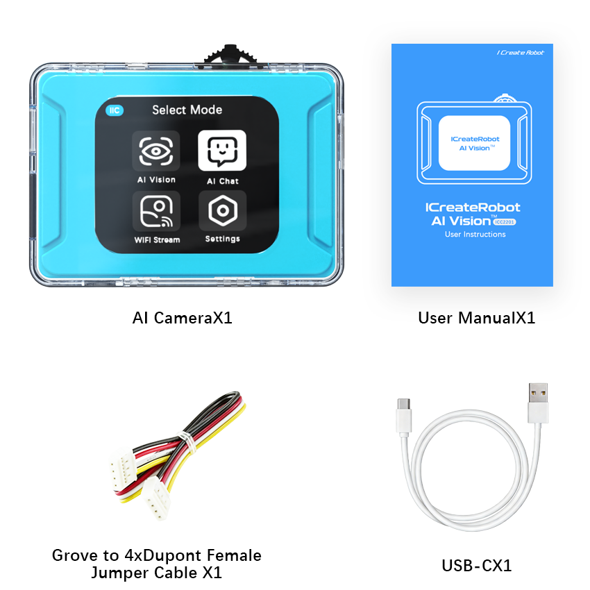 AI Camera Module：Compatible with LEGO SPIKE Prime, EV3, micro:bit ,Arduino