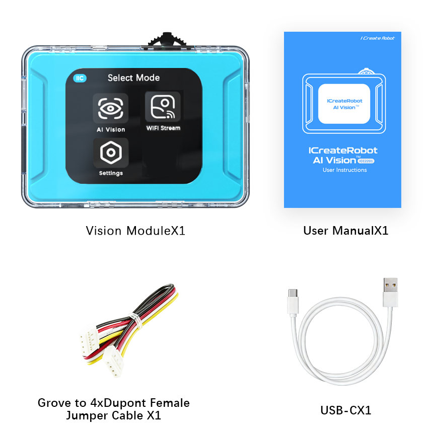 AI Camera Module：Compatible with LEGO SPIKE Prime, EV3, micro:bit ,Arduino