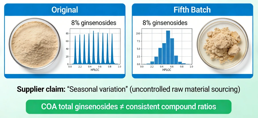 B&aacute;o c&aacute;o thử nghiệm HPLC chiết xuất rễ c&acirc;y eleuthero