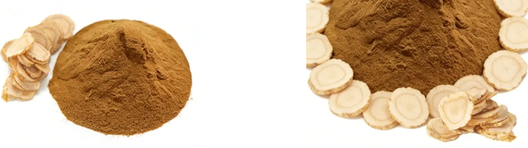 dried astragalus membranaceus root slices close up natural texture detail