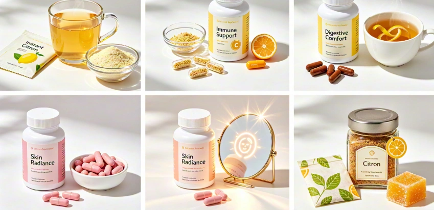 Citron Juice Powder multiple application scenes