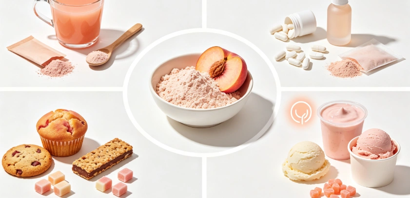 Nectarine Juice Powder multiple application scenes