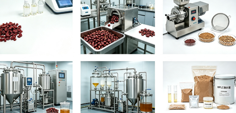 De-seeding and hydroalcoholic extraction process flowchart for morroniside standardization