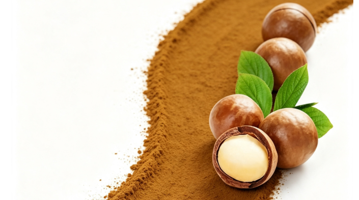 Light brown Hazelnut Extract fine powder detail