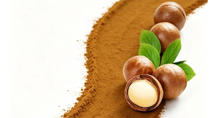 Light brown Hazelnut Extract fine powder detail